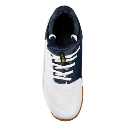 Salming Recoil Ultra Mid White Navy Unisex Pickleball Shoe